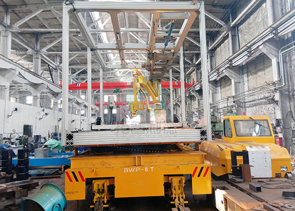 5t Capacity Motorized Steerable Transport Platform For Netherlands Machinery Parts Plant