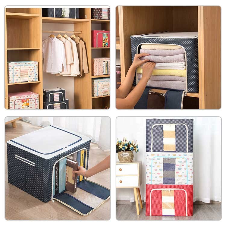 Multiscene Cube Fabric Household Storage Containers Breathable 23.6*16.5*15.7inches