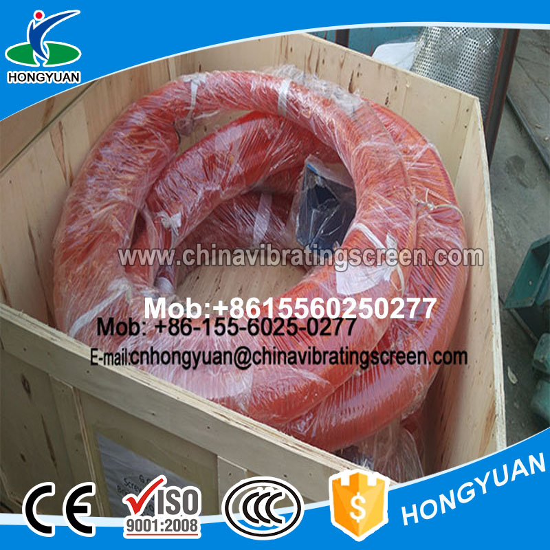 Automatic truck loading bulk material handling spiral conveyor