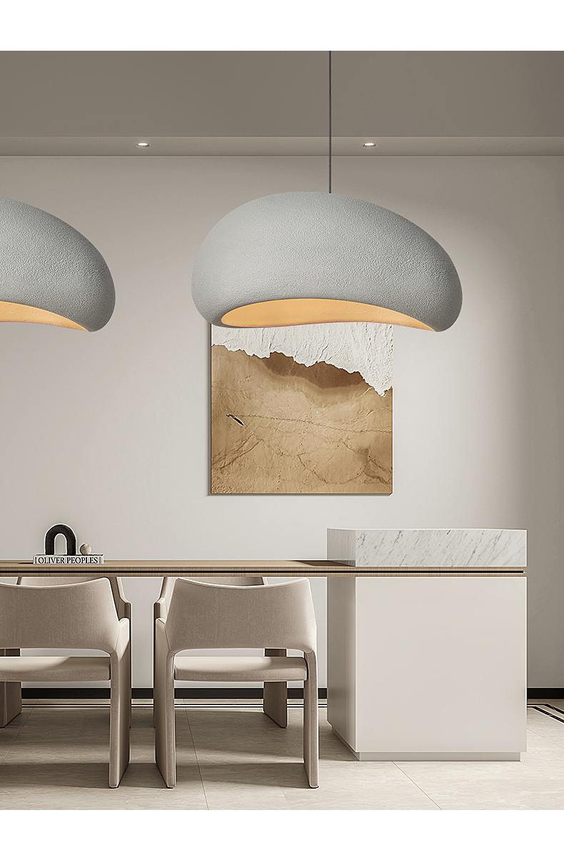 Restaurant Dining Island LED Chandelier Modern Coffee Bar Study Bedroom Lighting Wabi Sabi Pendant Lamp（WH-VP-161)