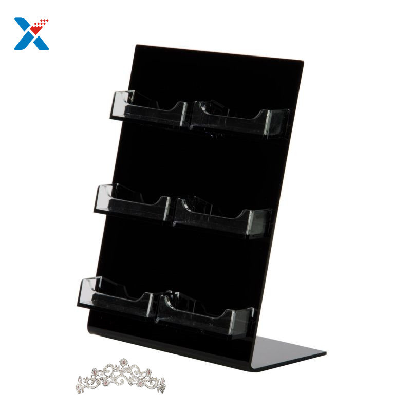 Plexiglass / Acrylic Business Card Holder , 6 Pockets Acrylic Document Holder
