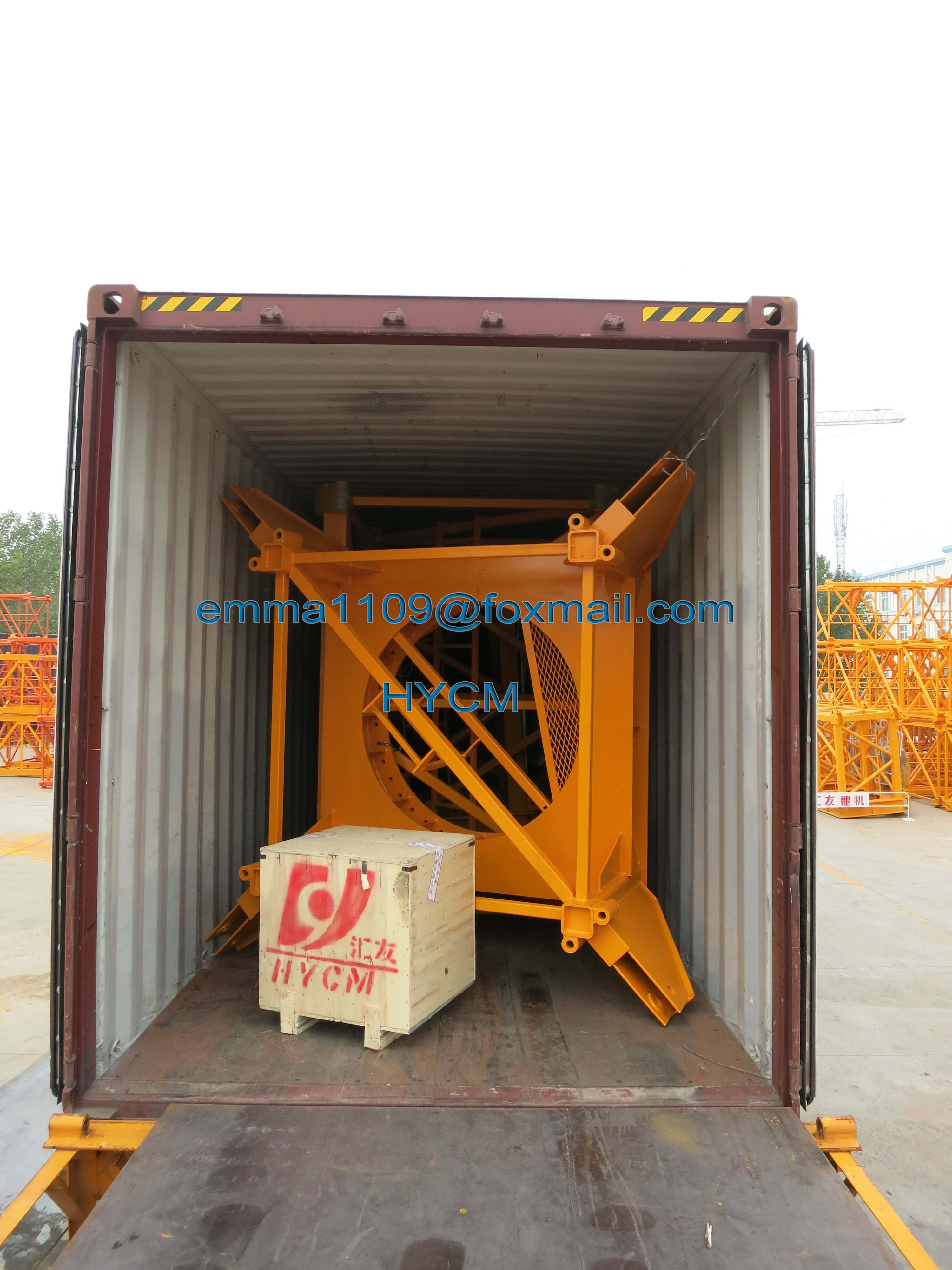 OEM QTZ80 TC5612 6 Tons Topkit Tower Crane With Transformer For 220V/60Hz Power