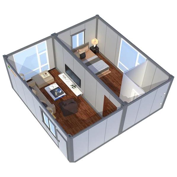 Galvanized Steel Frame REACHTOP Flat Pack Container House 2022 Design Detachable