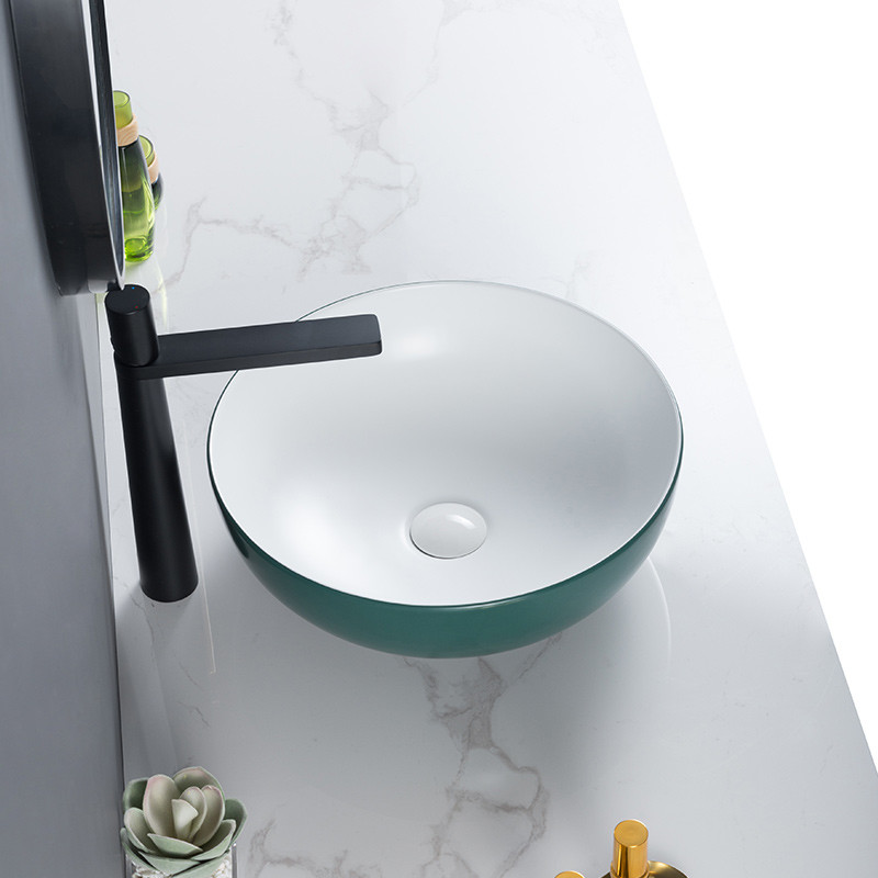 Prevents Fading Bathroom Sink Round Bowl Acid Resistance Wash Basin Table Top Price