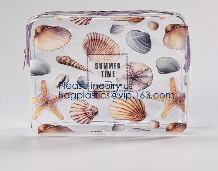 Toiletry Bag Cosmetic Bag Promotion Gift Bag for Travel,Eco-friendly Soft Plastic Frosted Cosmetic EVA Zipper Bags
