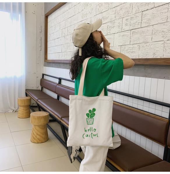 Quality Organic Cotton Tote Single Shoulder Canvas Bag Eco Friendly for sale
