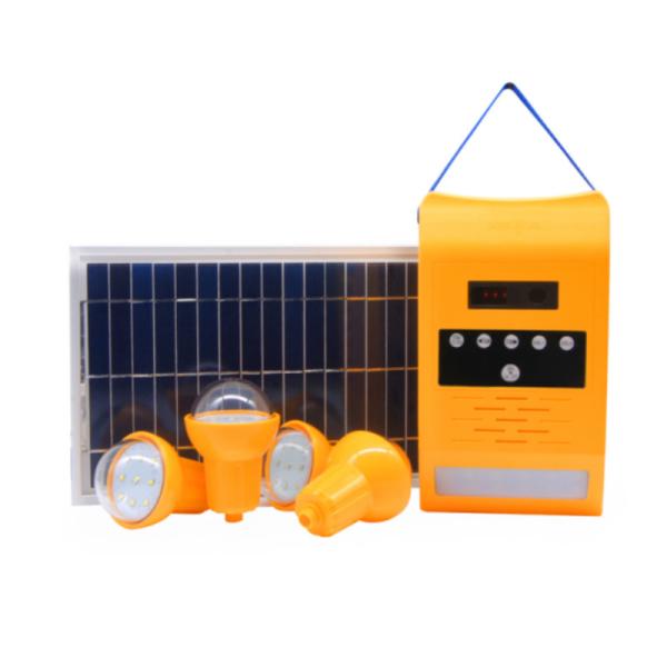 Hot Sell ABS 8W Solar Panel Power Energy Generator Home Lighting System Light Up