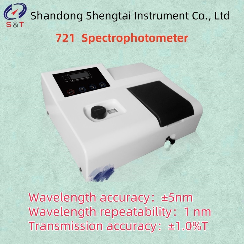 Wavelength accuracy ± 5nm laboratory grain and oil 721 spectrophotometer Bandwidth 5nm