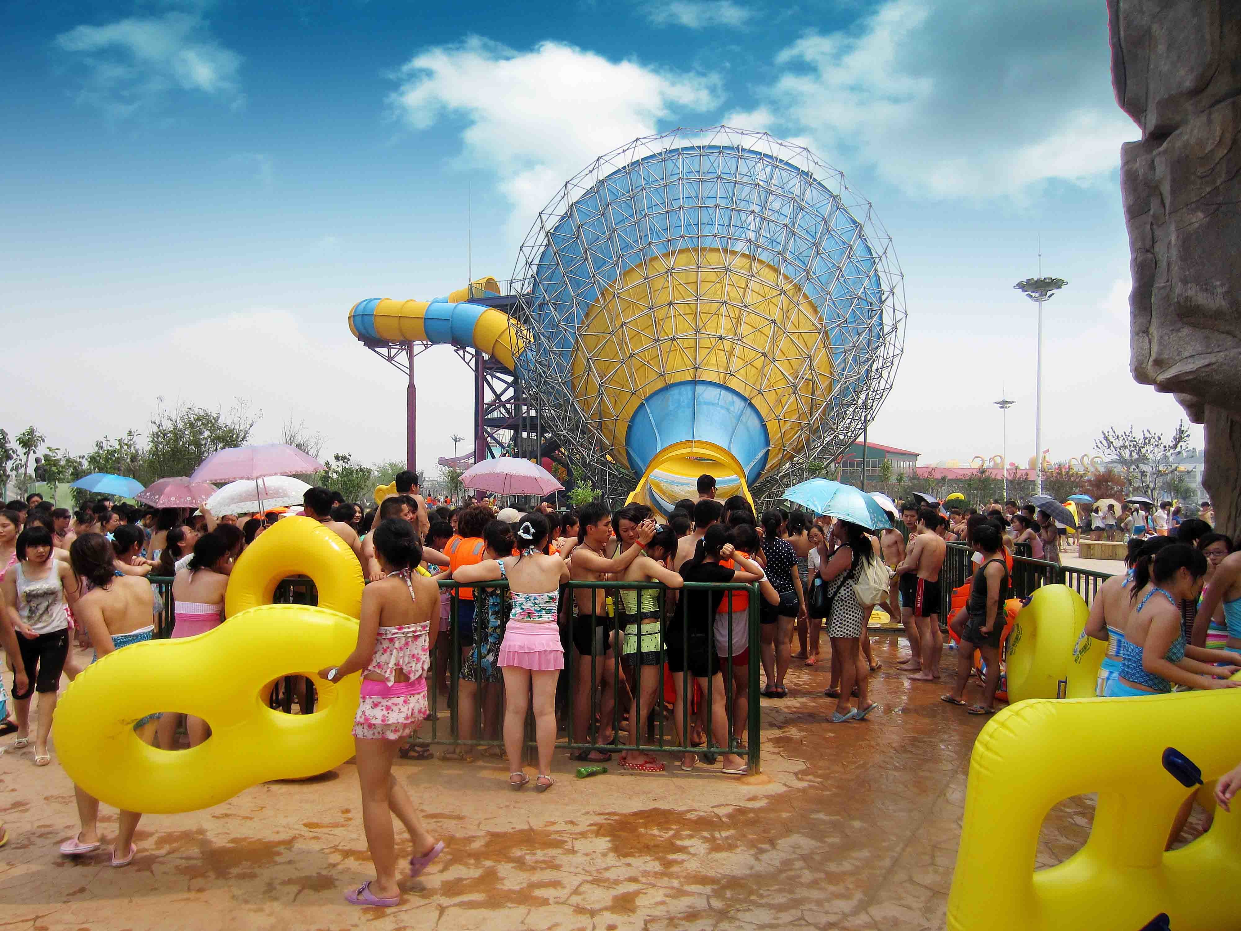 Custom Outdoor Fiberglass Tornado Water Slide For Adults , 14.6m Platform Height