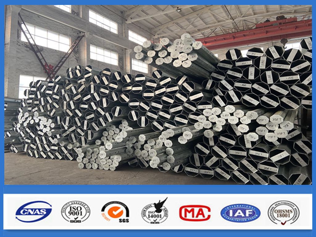 35FT Nea Standard Philippines Hot Dip Galvanized Electric Steel Pole