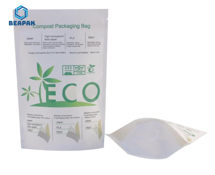 Stand Dry Fruit Resealable Biodegradable Coffee Bags