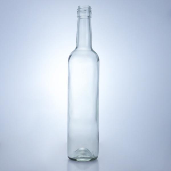 600ml 750ml 1000ml Round Shape Empty Long Neck Glass Liquor Bottles For Gin Rum