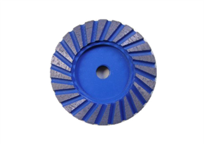 Grey Black 4.5'' Diamond Cup Wheel Turbo Cup Wheel With Aluminium Base For Granite