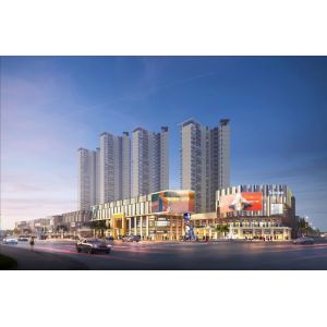 Unique Stone Glass Curtain Wall Design Customized With Hidden Frame