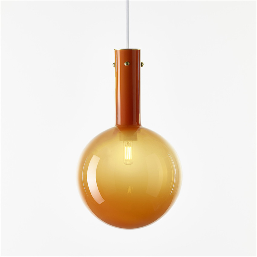 Modern stained glass pendant lights bedroom living room bedside Dechem Studio Sphaerae Pendant Lamp(WH-GP-123)