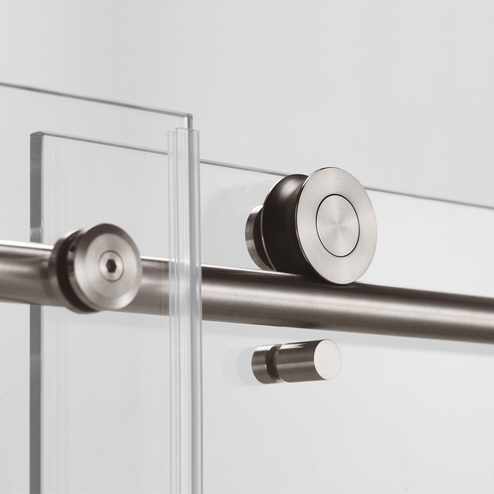 Singal Sliding Frameless Shower Screen Hotel 10mm Glass Door