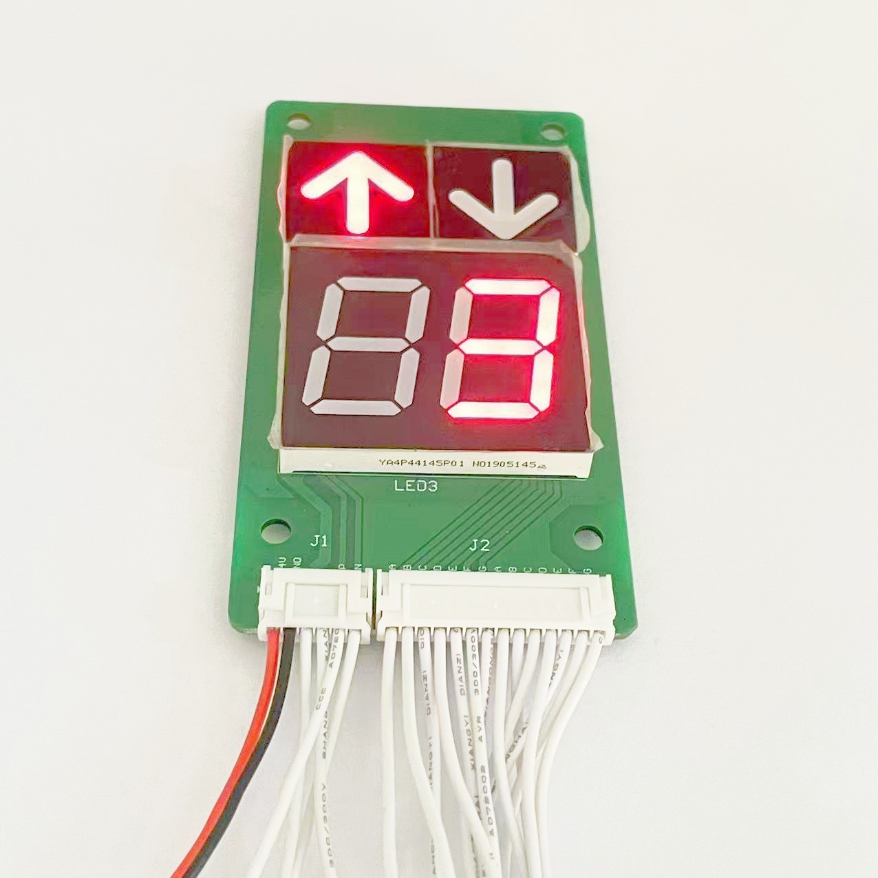 Elevator Parts Supplier Customized 7 Segment Red Color LED Display Panel Elevator Lcd Display