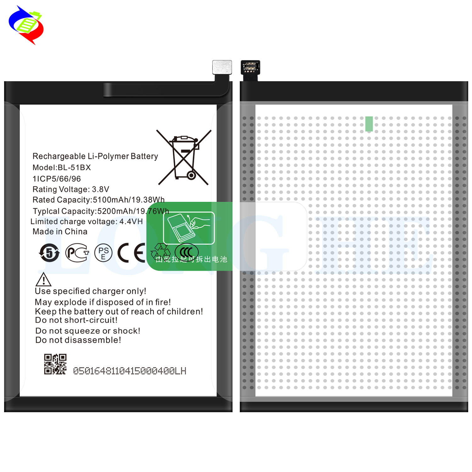 5200mAh Mobile Phone Battery for INFINIX X692 NOTE 8 X683 HOT10 X682B NOTE 8i BL-51BX