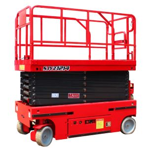  Mini Electric Aerial Work Platform 6m 8m 10m Self Propelled Crawler Hydraulic Scissor Lifting Platform Table Manufactures