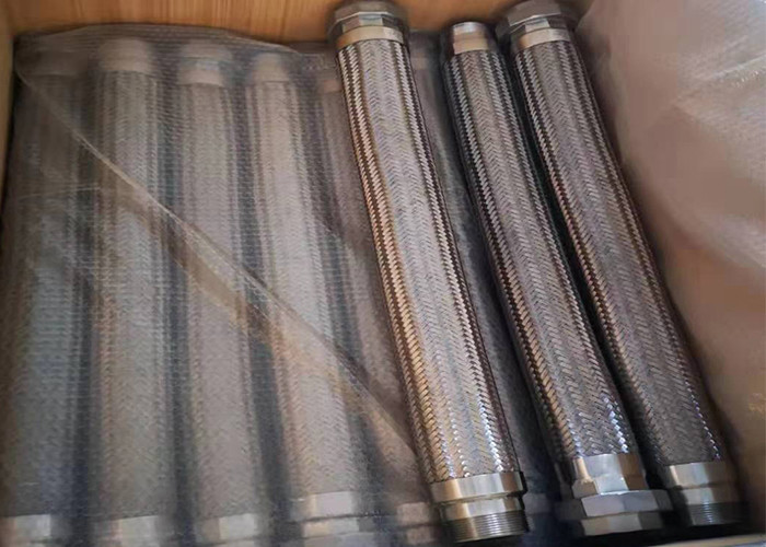 NPT Male Stainless Steel Flexible Joint SS304 Braided Expansion Joint