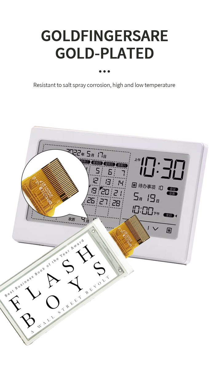 E Ink Display 2.13 Inches OEM Compact SPI 122x250 With Light Weight