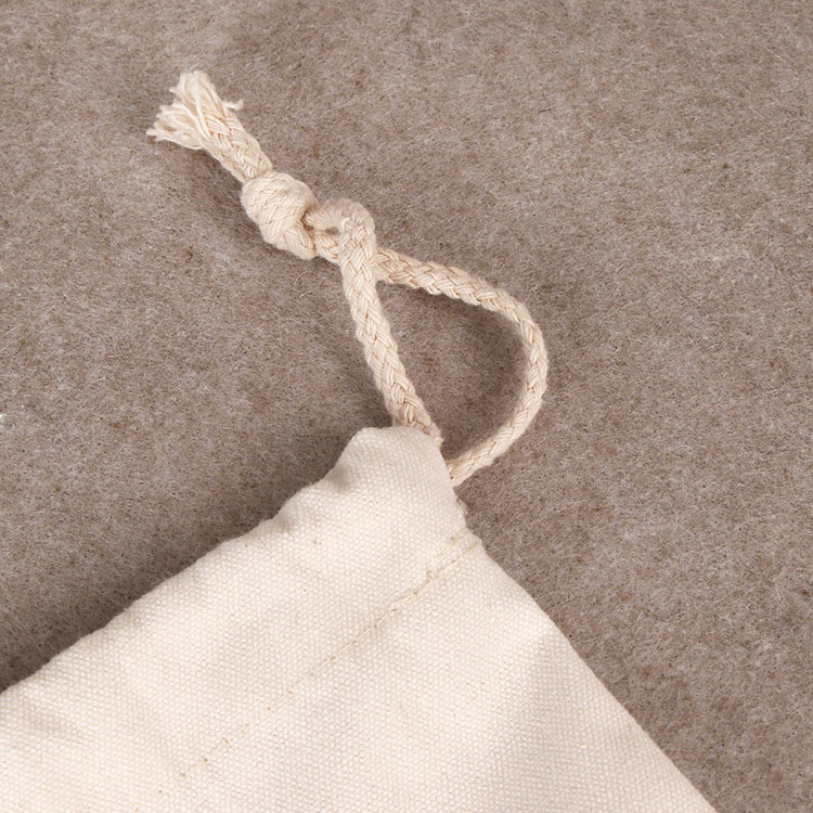 8Oz 12x17'' Canvas Storage Drawstring Bag For Rice