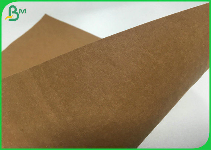 Washable And Tearable Soft Kraft Paper For Grocery Bag 0.55mm Thickness