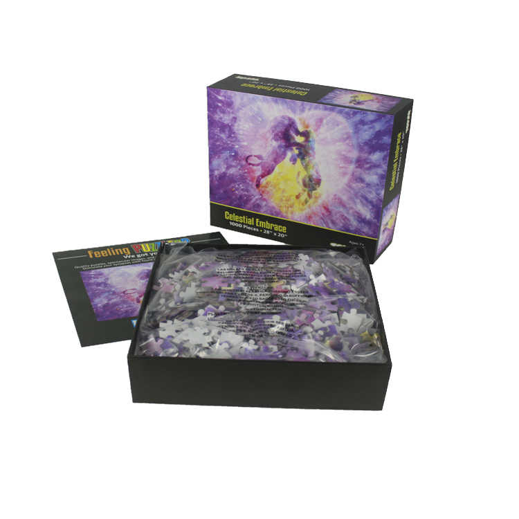Animation Black Paperboard 3d Jigsaw Puzzles For Adults Custom Design ODM