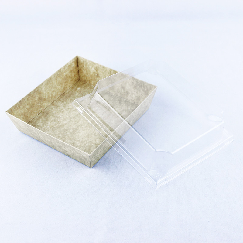 Disposable Bakery Packaging Box Transparent For Sandwich Puff Cake