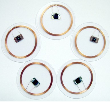 1mm Thickness Passive Programmable RFID Tags PVC Transparent 13.56MHz OEM