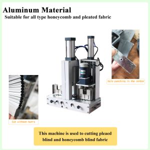 Honey comb/pleated blind fabric cutting and punching machine
