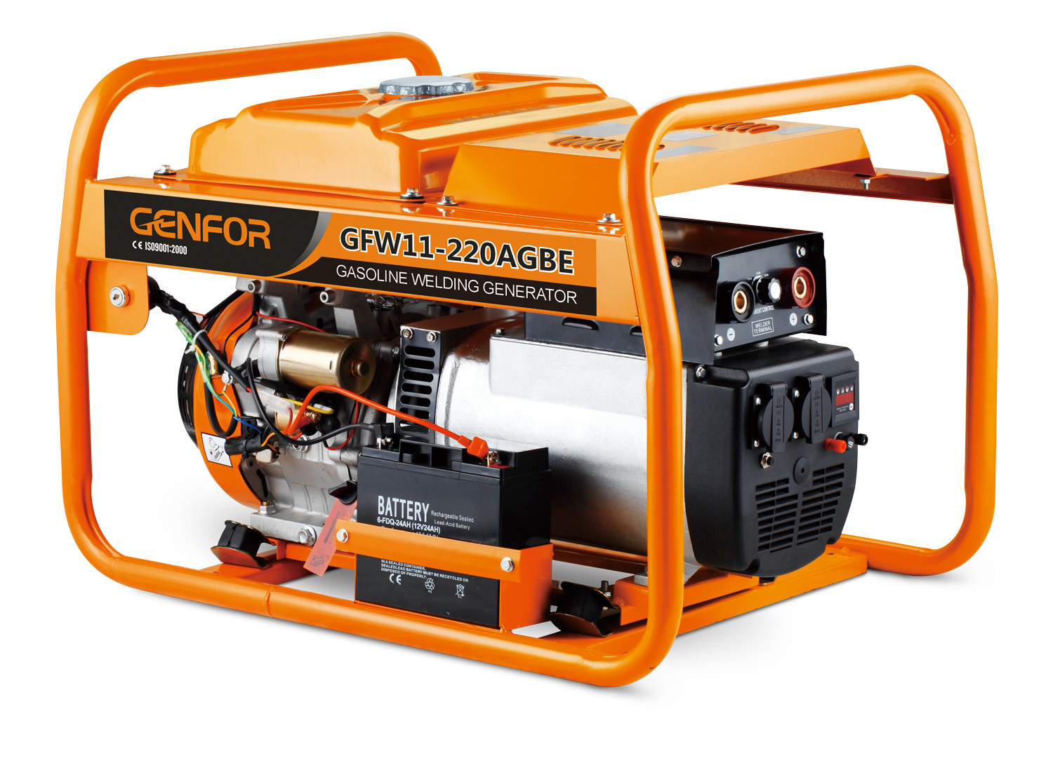 200A 6KW Welding Portable Welder Generator 1.5 - 4.0mm Electronic Diameter