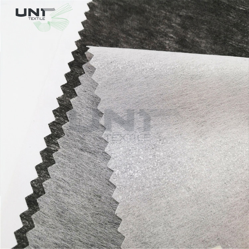 100% Polyester LDPE Eco-friendly Fusible Chemical Bond Nonwoven Fabric for Garment Interlining