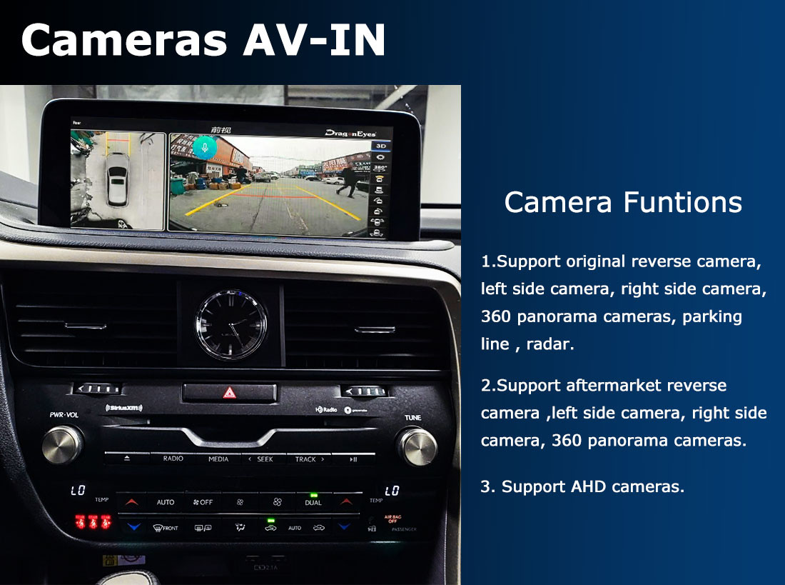 Lsailt CarPlay Android Multimedia Video Interface for Lexus RX RX450H RX300H RX350 Included Android Auto, YouTube