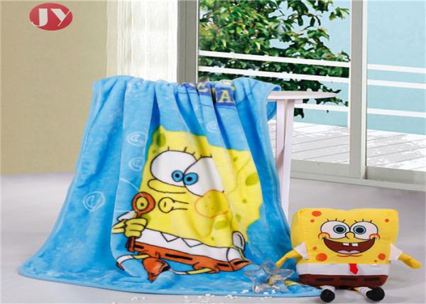 Printed Micro Plush Raschel Throw Blanket , Micro Raschel Blanket Washable