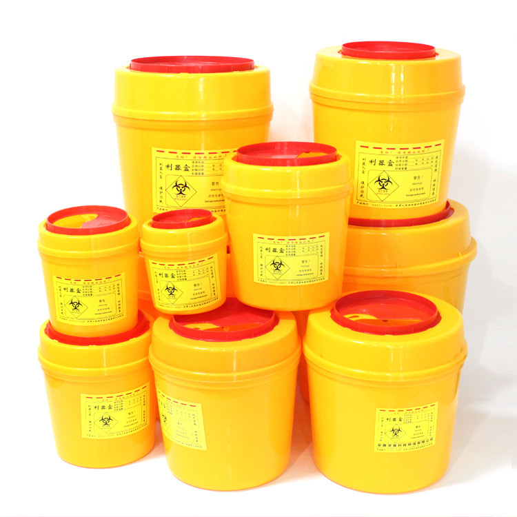 Medical Sharps Box Plastic Sharps Box 10L Safety Box Medical Sharps Box Plastic Sharps Box 10L Safety Box Yellow Color R