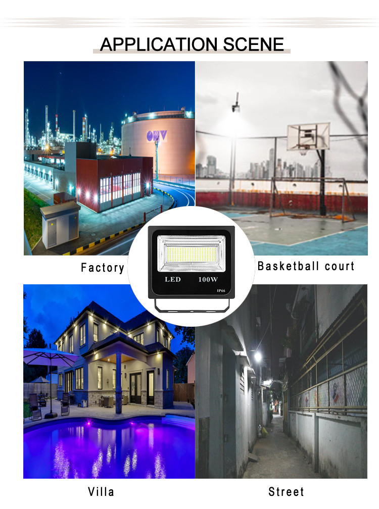 IP67 400w Equivalent Security Sensor Stadium Led Flood Light