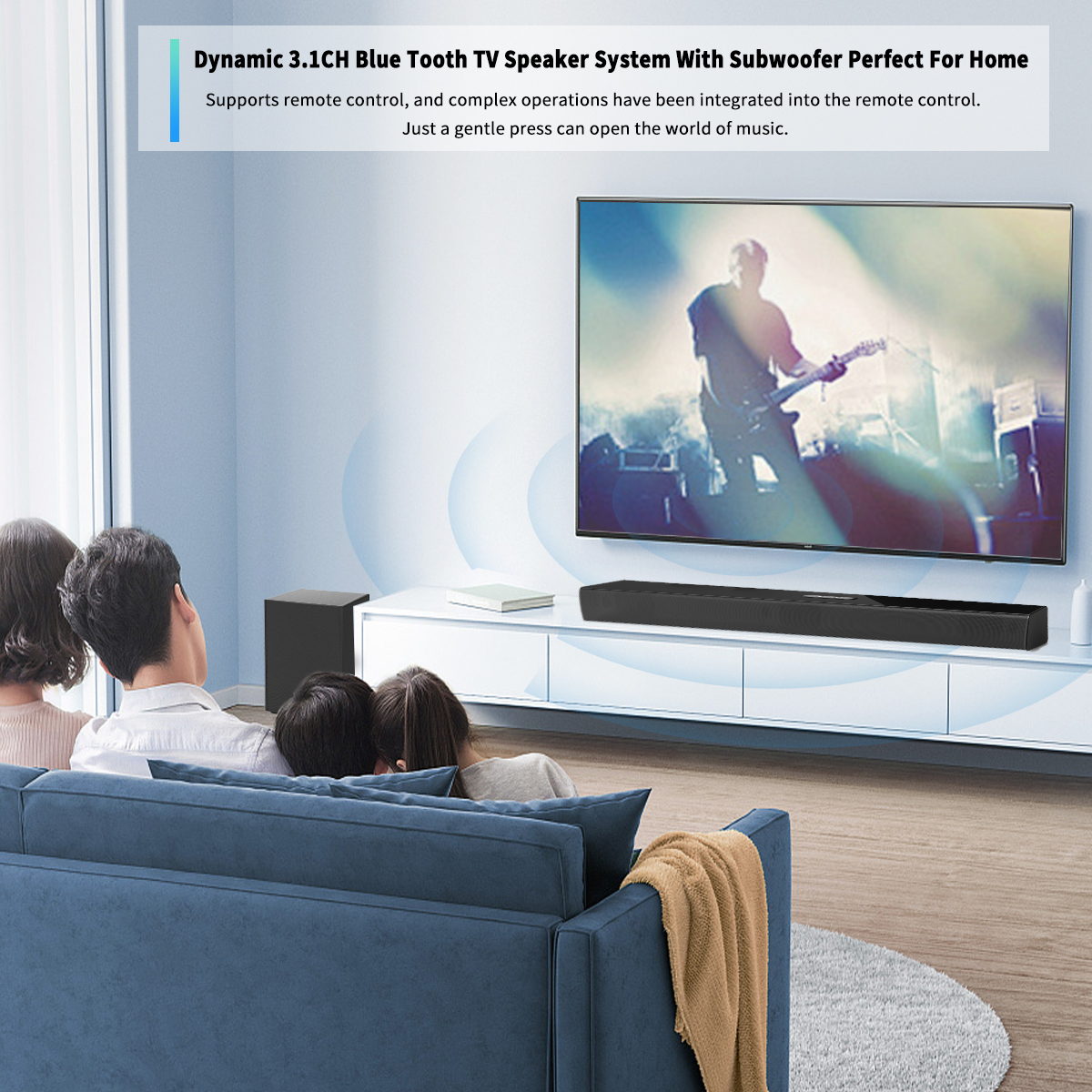 CM619 Multi Functional Wireless 3.1 Bt Speaker For Tv With Enhanced Audio Remote Control