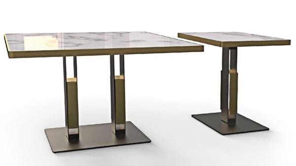 Bistro Table Legs Cast Iron Sandy Texture Designer Furniture Flat Board Easy