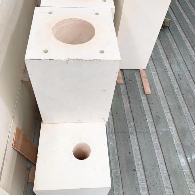High Temperature Corundum Brick for Glass Kiln Sample Provided MgO Content of 0.05%