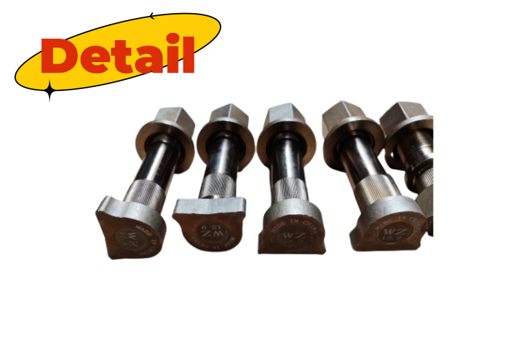 Rear Wheel Bolts DZ9112340123 for HOWO Truck Parts 2005- 4x4 Year 2005- 2005-