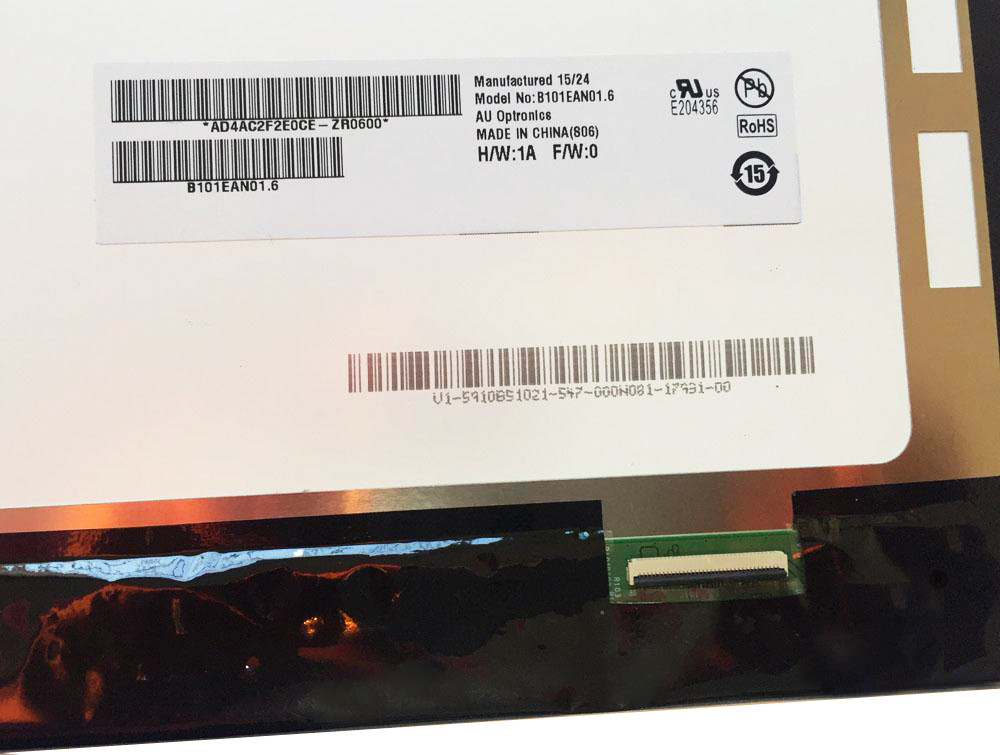 LVDS 1280x800 149PPI PC LCD Module 36pin 16.7M AUO 10.1inch
