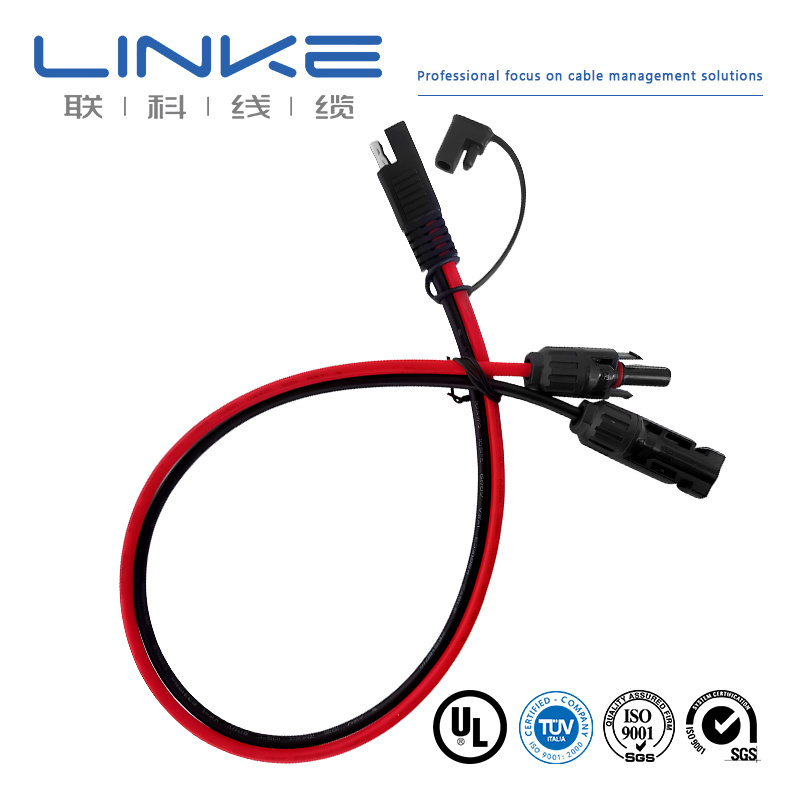 Round Wire Battery Connector Cable Energy Storage Power Cable Customized