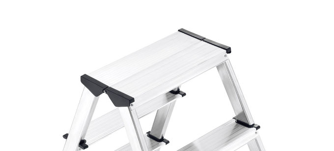 High Aluminum Step Stool 7 Steps Multipurpose Aluminium Foldable Ladder