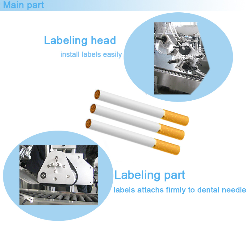 Horizontal Ampoule Vial Labeling Machine For Oval Bottle Lip Balm