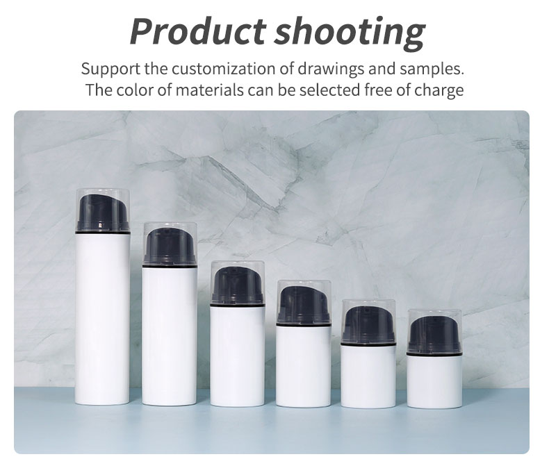 PP Mini Cosmetic Bottles Customized Empty Airless Pump Bottle For Skincare