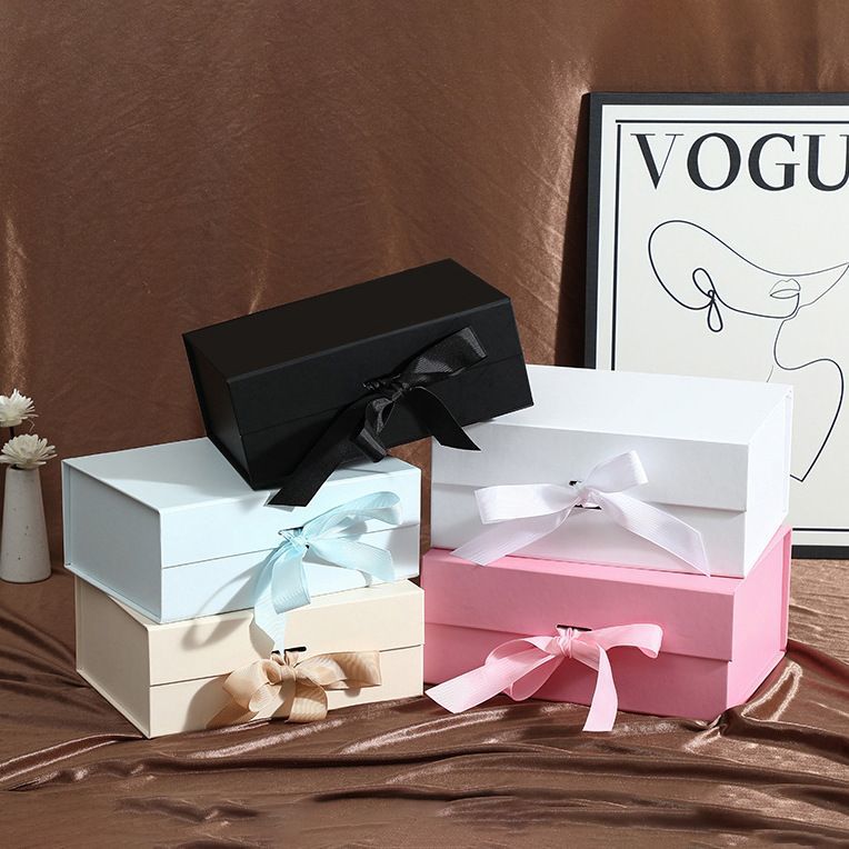 Custom Cardboard Book-Shaped Printing Paper Folding Packaging Gift Box with Magnetic Closure