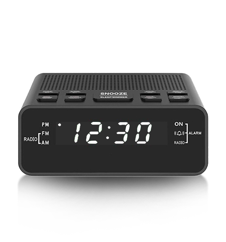 Digital Portable Clock Radio USB Rechargeable With Snooze Alarm Functions