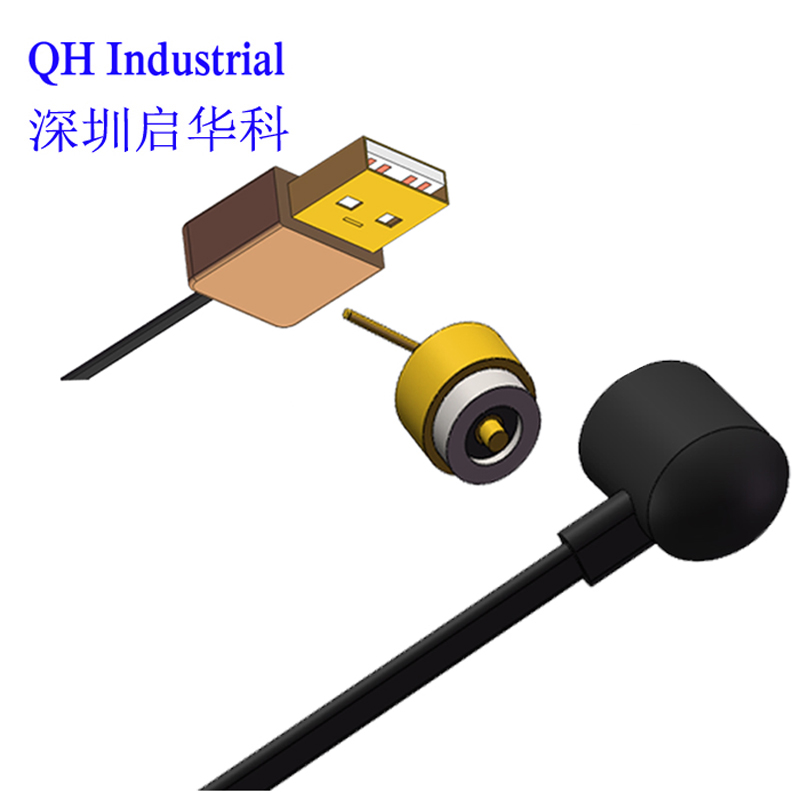 2Pin Low Price Mobile Phone Battery Solder Cup Spring Load Pin SUS Spring IDI 90 Degree Bend Pogo Pin Flat Pogo Pin
