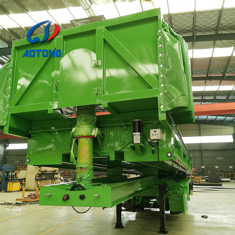 Low Bed Deck Dimension of 12000X2500X1500mm Dump Semi Trailer for Australia Market